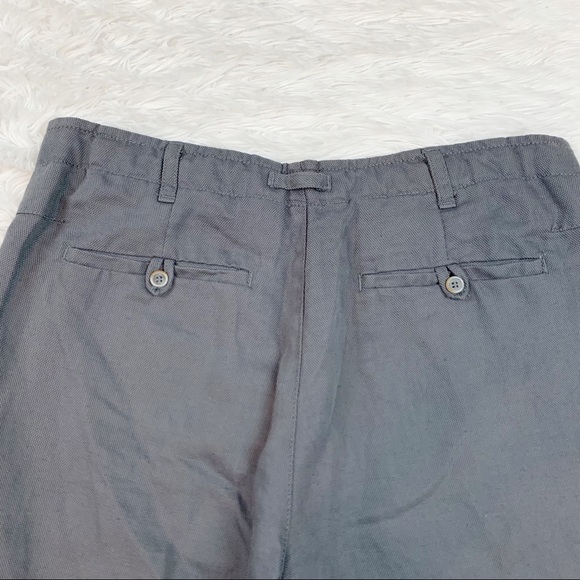 Ottod'Ame high rise Straight Leg Piombo chino Pants in grey patch pockets - Picture 13 of 15